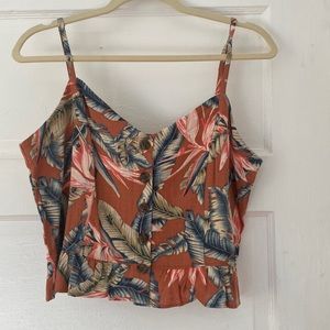 Loft Tropical Print Top